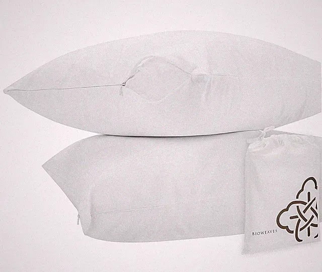 100% Organic Cotton Pillow Protector GOTS Certified Breathable Washable