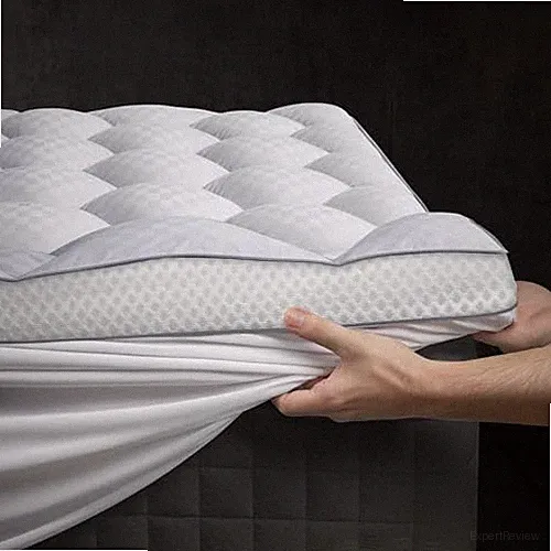 3 Inch Ultra-Fluffy Memory Foam Mattress Topper Extra Soft Pillow Full White