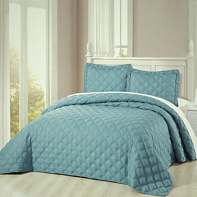 3 Piece Charleston Down Alternative Quilted Bed Spread Set