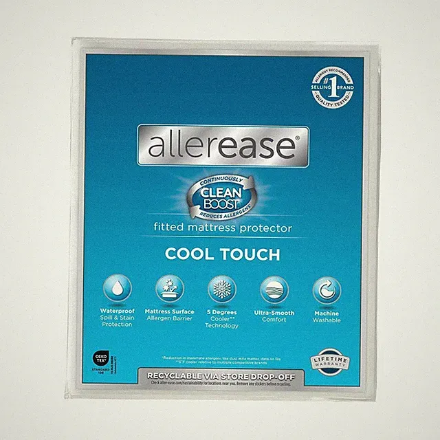 Allerease King Clean Boost Cool Touch Waterproof Machine Washable Fitted
