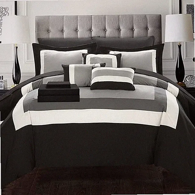 BED IN BAG Chic Home Duke 10 PC Comforter Set, Shams, Decorative Pillows, Sheets