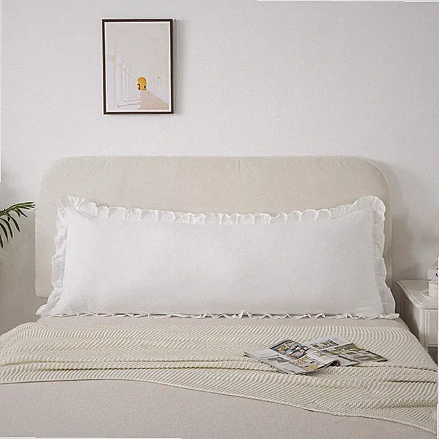 Body Size Pillow Cases Set of 1 - Ruffled Chic Boho Pillowcase 1 Pack, Super...