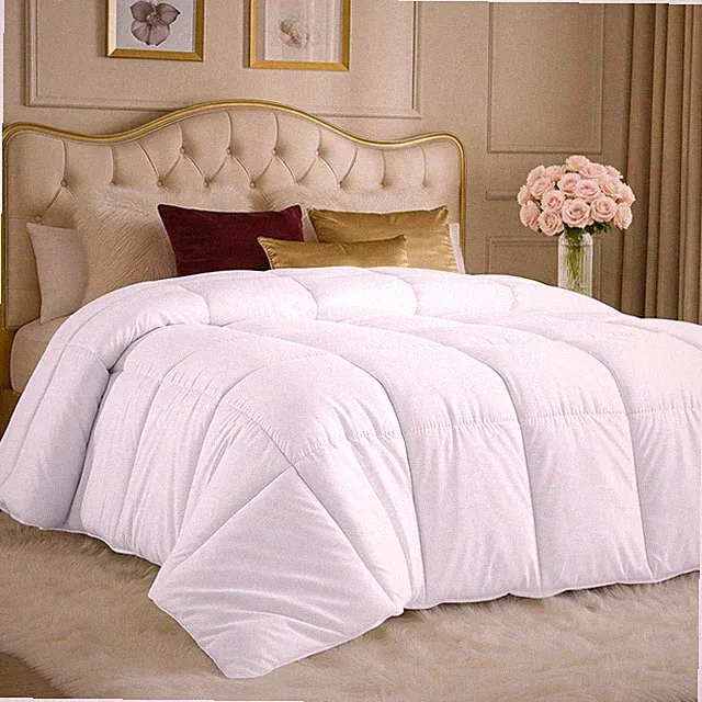 Comforters King Size, All Season Duvet Insert, Down Alternative Box Stitched