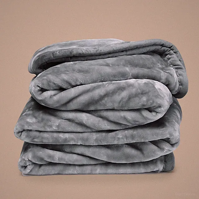Faux Fur Blanket Reversible Soft Warm Fleece Bed Blanket Mink Feel Comforter