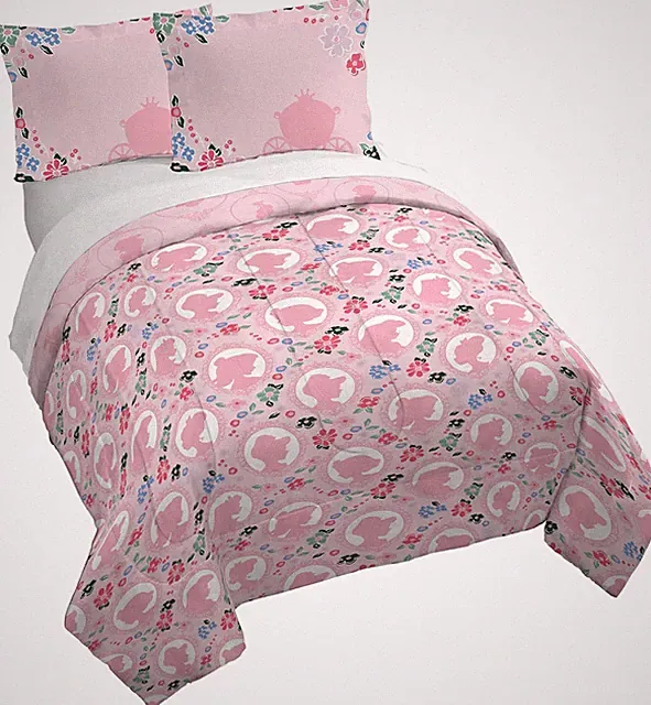 Kids Duvet Cover Set with Sham & Pillowcase – Ultra-Soft Linen Feel Bedding for