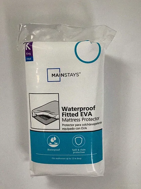 Mainstays Waterproof Fitted EVA King Mattress Protector NEW!