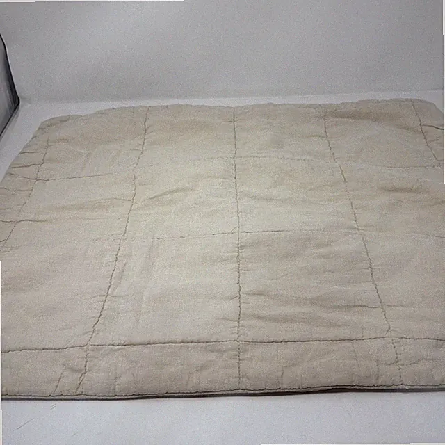 PARACHUTE Linen Box Quilted Sham SET(2) Shams STANDARD Beige