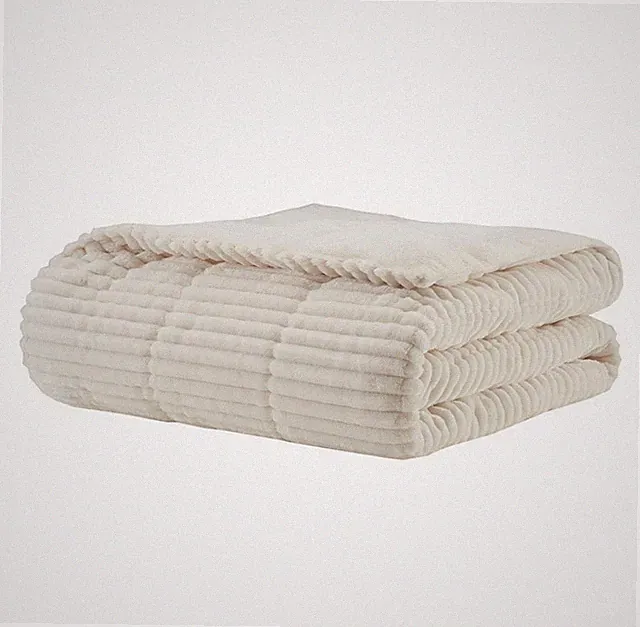 Premier Comfort Parker Corduroy Plush Down Alternative Throw 60x70" - All
