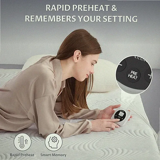 Queen Size Electric Heated Mattress Pad - 12 Heat Settings