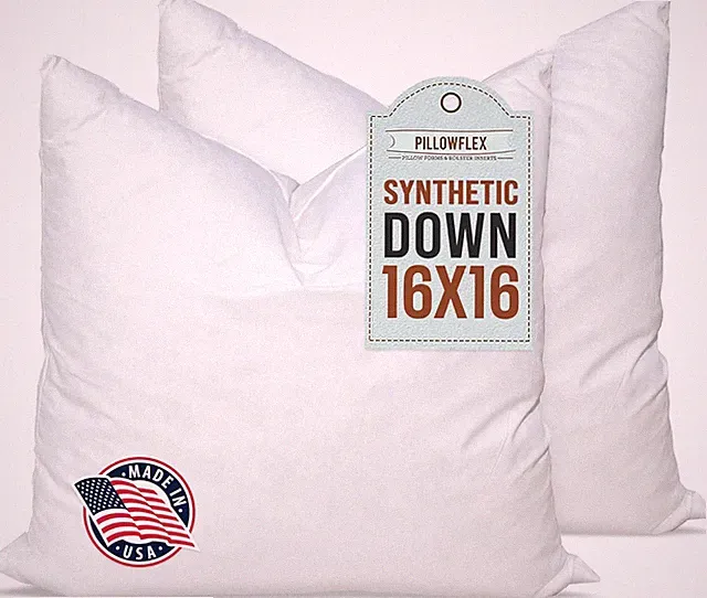 Synthetic down Alternative Pillow Inserts for Shams - Comfy Pillows for Sleeping